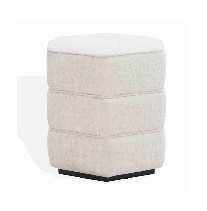 Safavieh Rosaria Chenille Hexagon Ottoman