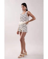 English Factory Women's Crochet Shorts