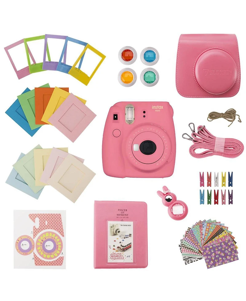 Slinger FujiFilm Instax Mini 9 Accessory Kit - Smoky White (Camera Not Included)