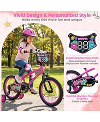 Slickblue Kids Bicycle with Training Wheels
