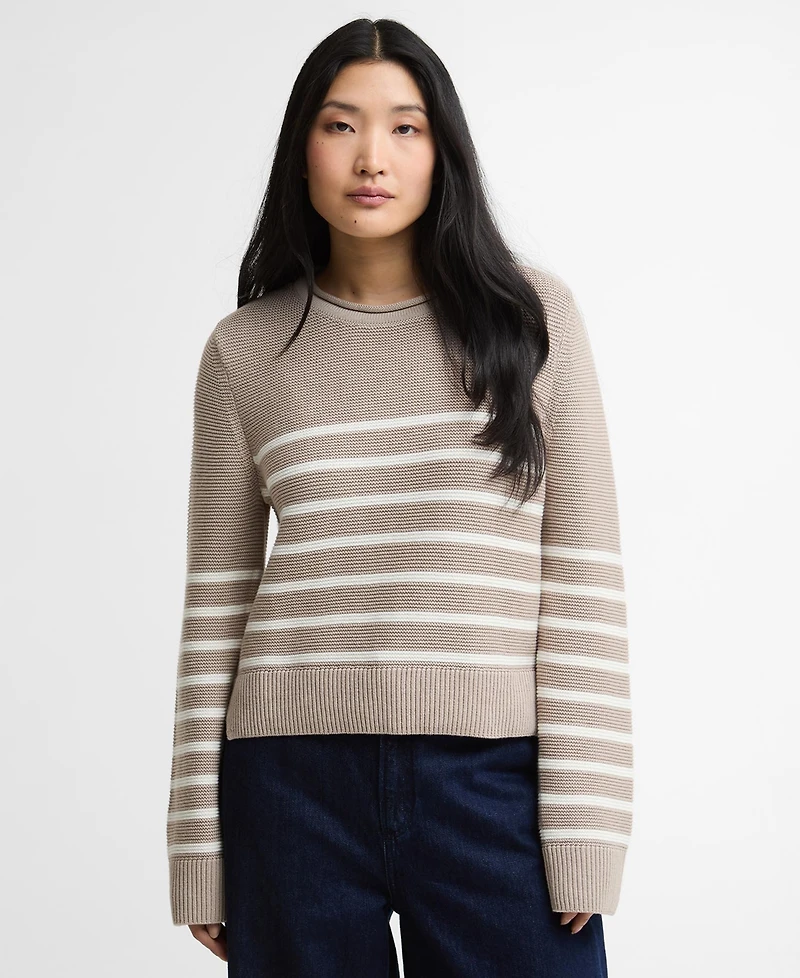 Barbour Women's Striped Crewneck Sweater