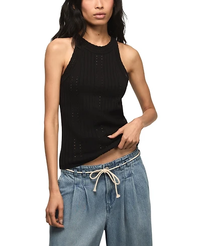 Lucky Brand Women's Crewneck Sweater Tank Top