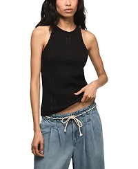 Lucky Brand Women's Crewneck Sweater Tank Top