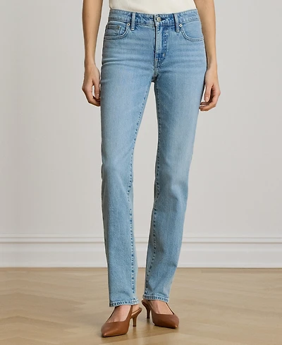 Lauren Ralph Women's Mid-Rise Slim-Fit Straight Jeans