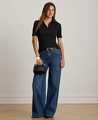 Lauren Ralph Women's Johnny Collar Polo T-Shirt