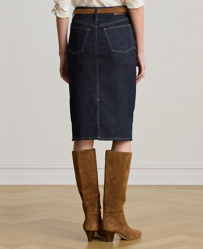 Lauren Ralph Denim Pencil Skirt