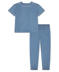 Levi's Boys' 2T-7 Baseball T-Shirt and Pants,2-Piece Set