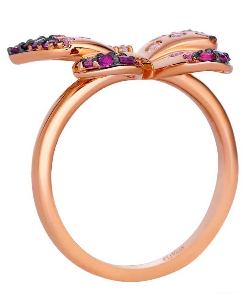 Le Vian Strawberry Ombre Sapphire Butterfly (3/4 ct. t.w.) & Vanilla Sapphire Ring in 14k Strawberry Gold