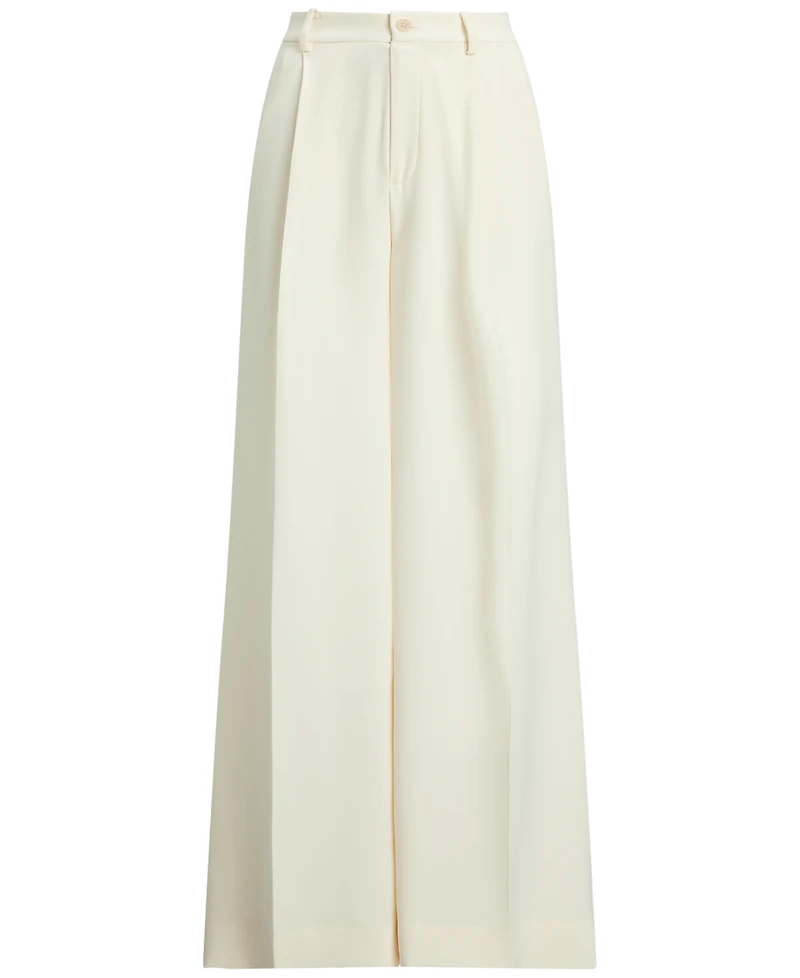 Lauren Ralph Petite High-Rise Wide-Leg Dress Pants