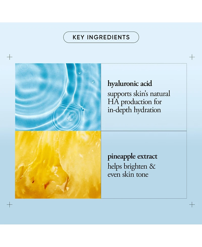 philosophy hope in a jar hyaluronic glow moisturizer with hyaluronic acid & pineapple extract, 2-oz.