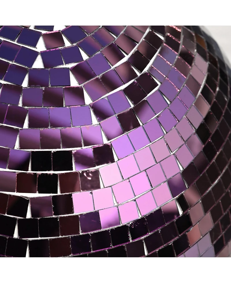 Yescom 12" Disco Mirror Ball with 2 Led Spotlights Rotating Motor Party Club Ktv