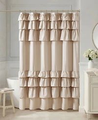 Madison Park Grace Ruffled Shower Curtain, 72" x 84"
