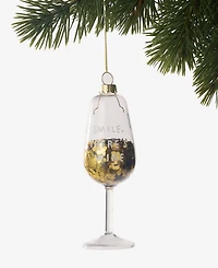 Holiday Lane Foodie Collection Sequin Wine Glass Ornament, Exclusively at Macy's