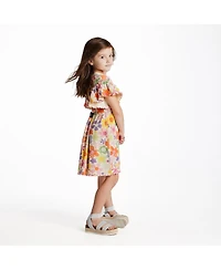 Andy & Evan Toddler Girls and Toddler/Child Printed Rib Dress
