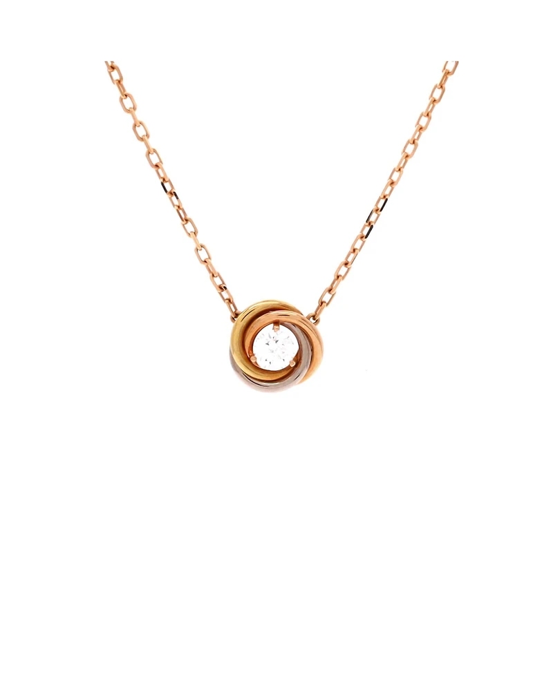 Pre-Owned Cartier Trinity Diamond Pendant Necklace