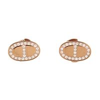 Pre-Owned HERMES Chaine d'Ancre Contour Stud Earrings