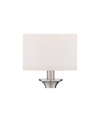 Regency Hill Blair Traditional Table Lamps Set of 2 with Round Riser 26 Inches High Drum Shade for Bedroom Living Room Bedside Office