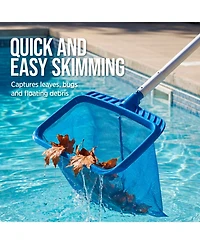 Best Choice Products Pool Cleaning Kit - Pool Brush, Skimmer Net and 9 ft Adjustable Pole for Wall and Surface Cleaning