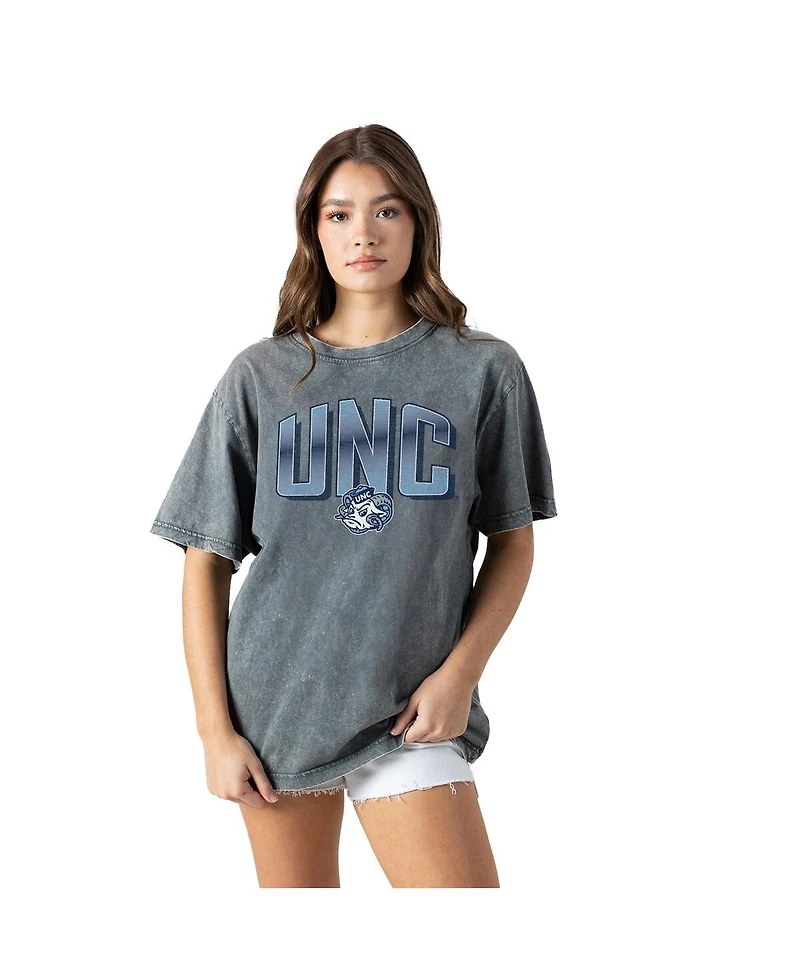 Gameday Couture Women's Gray North Carolina Tar Heels Snow Washed Relaxed Fit Classic T-Shirt