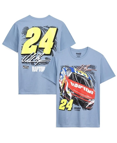 Classic Ink Usa Men's Powder Blue William Byron Raptor T-Shirt
