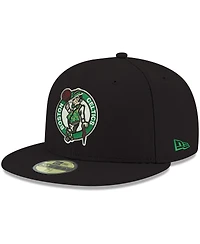 New Era Men's Black Boston Celtics Team Color 59FIFTY Fitted Hat
