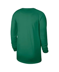 Nike Men's Kelly Green Boston Celtics 2025/26 On-Court Flare Dri-fit Practice Long Sleeves Tri-Blend T-Shirt