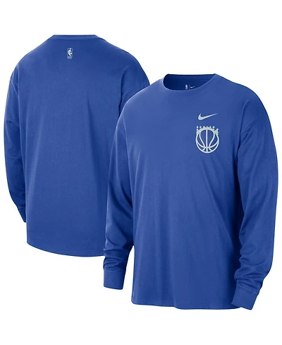 Nike Men's Blue Orlando Magic 2025/26 City Edition Remix Essential Logo Long Sleeves T-Shirt
