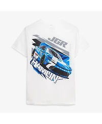 Joe Gibbs Racing Team Collection Men's White Denny Hamlin 11 Progressive T-Shirt
