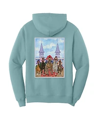 Dyehard Supply Men's and Women's Blue 152nd Kentucky Derby Art of the Derby Poster Hoodie