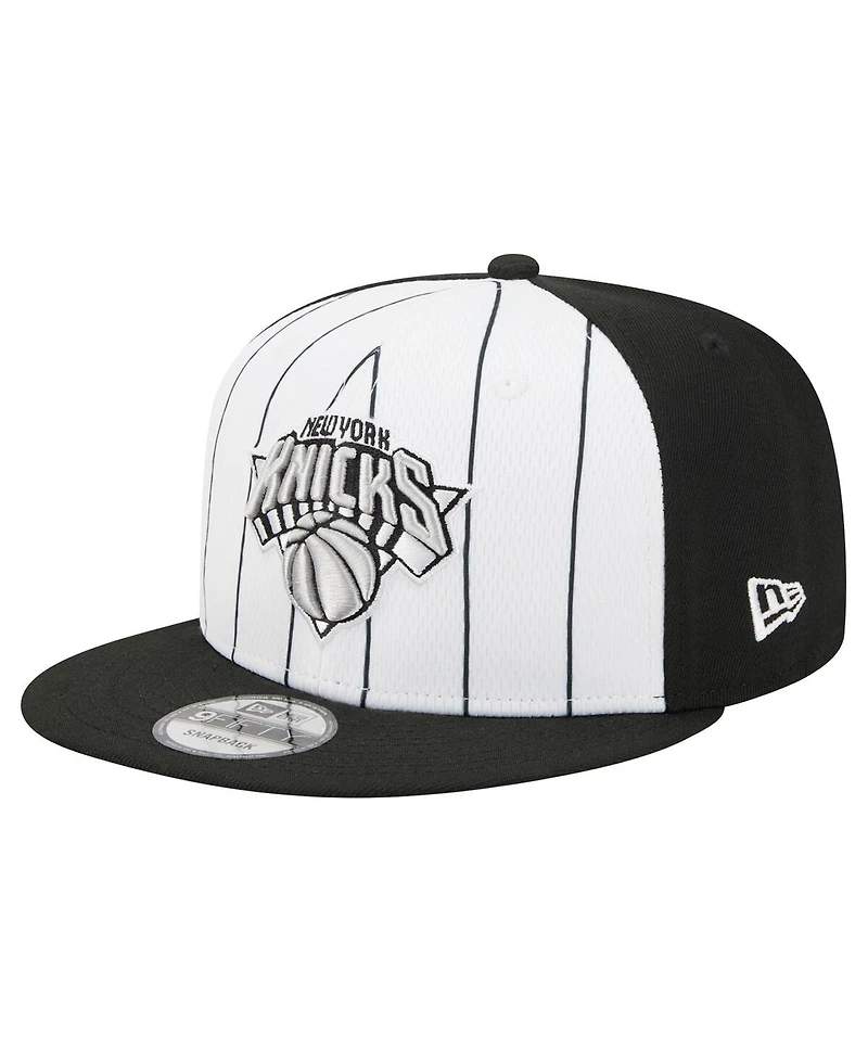 New Era Men's White New York Knicks 2025 Nba Tip Off 9FIFTY Snapback Hat
