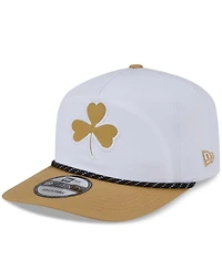 New Era Men's White/Gold Boston Celtics 2025/26 City Edition 19TWENTY Adjustable Hat