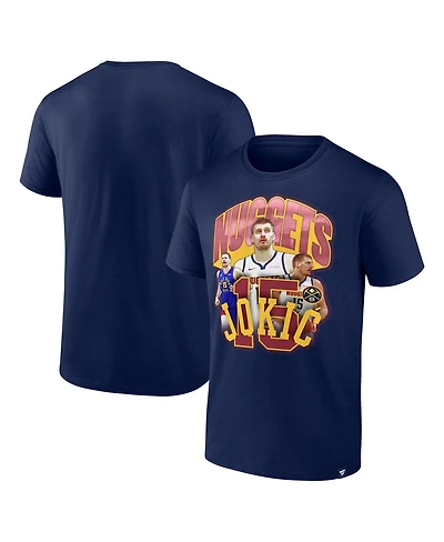 Fanatics Men's Nikola Jokic Navy Denver Nuggets Notorious 4.0 T-Shirt