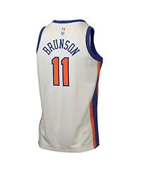 Nike Big Boys and Girls Jalen Brunson Cream New York Knicks 2025/26 City Edition Swingman Jersey