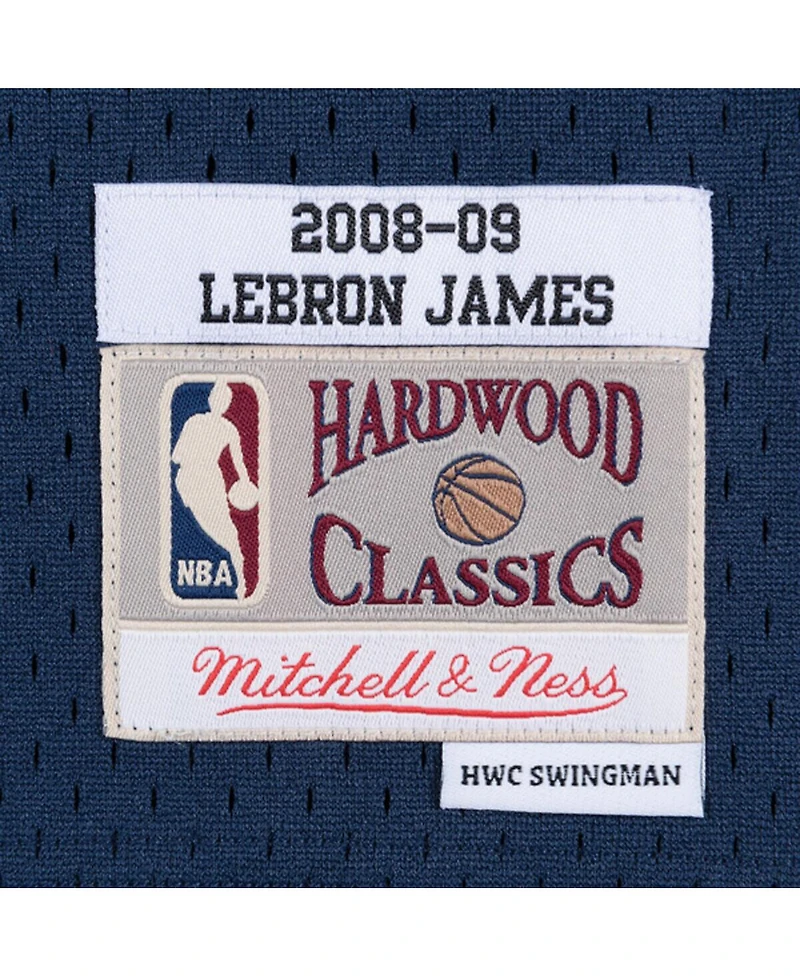 Men's Mitchell & Ness LeBron James Navy Cleveland Cavaliers Hardwood Classics Swingman Jersey