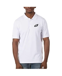 Antigua Men's White Philadelphia Eagles Legacy Pique Polo Shirt