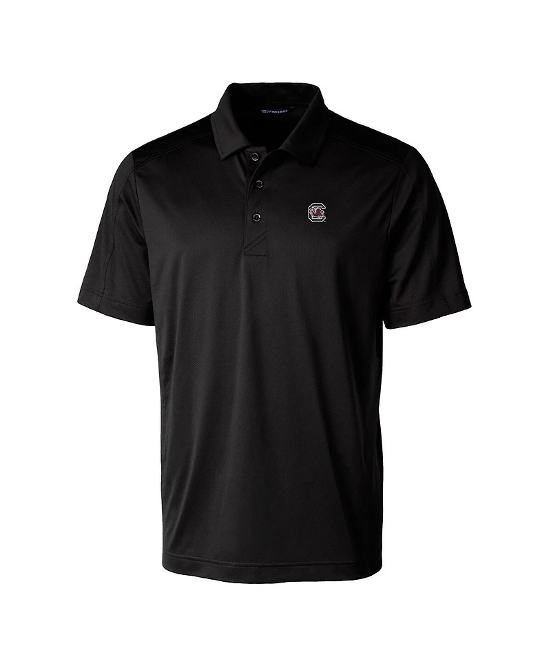 Cutter & Buck Men's Black South Carolina Gamecocks Prospect Eco Textured Stretch Polo Shirt
