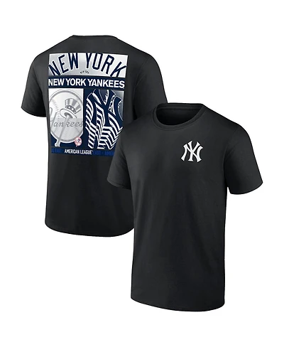 Fanatics Men's Profile Black New York Yankees Big & Tall Two-Sided Graphic T-Shirt