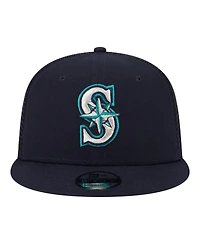 New Era Big Boys and Girls College Navy Seattle Mariners 9FIFTY Trucker Snapback Hat