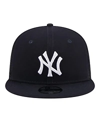 New Era Big Boys and Girls Navy New York Yankees 9FIFTY Trucker Snapback Hat