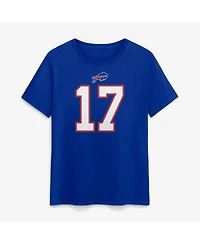 Nike Women's Josh Allen Royal Buffalo Bills Player Name & Number T-Shirt