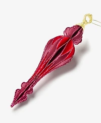 Holiday Lane Berry Tones Paper Finial Ornament, Macy's Exclusive