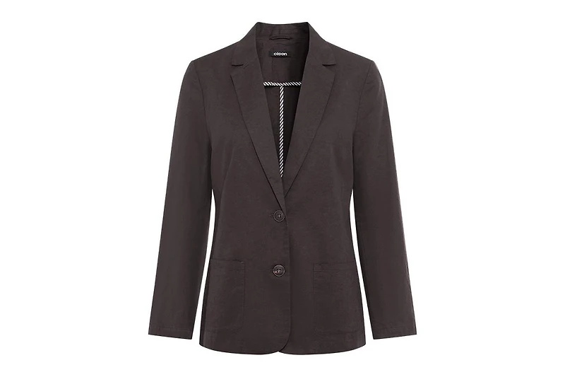 Olsen Women's Classic Cotton Linen Blazer