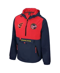 Stadium Essentials Men's and Women's Navy/Red Indiana Fever Legends Challenger Quarter-Zip Jacket