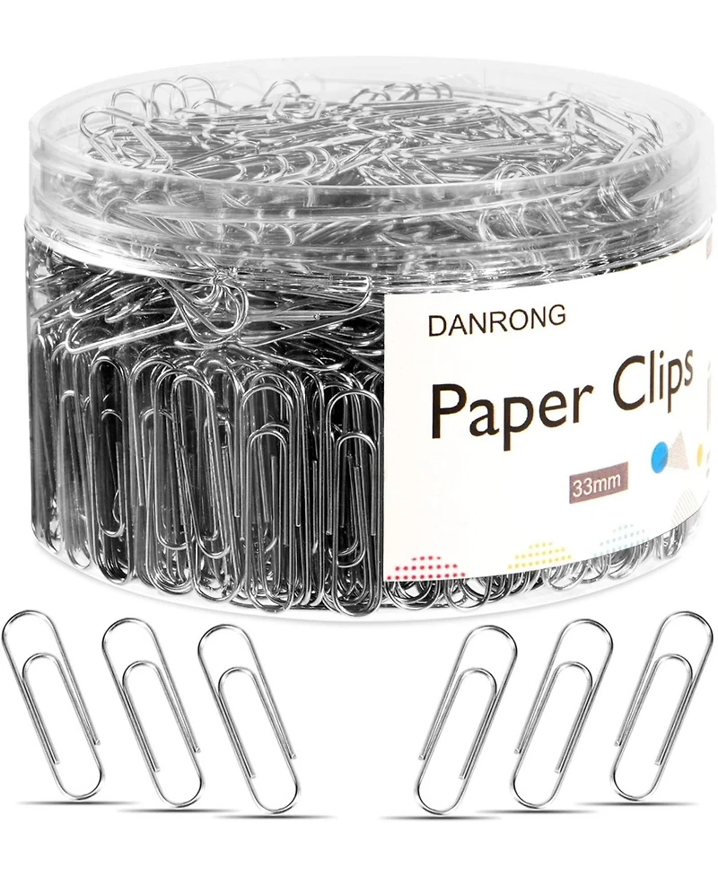 Danrong Paper Clips Paperclips Paper Clips Suitable for Office School and Daily Use
