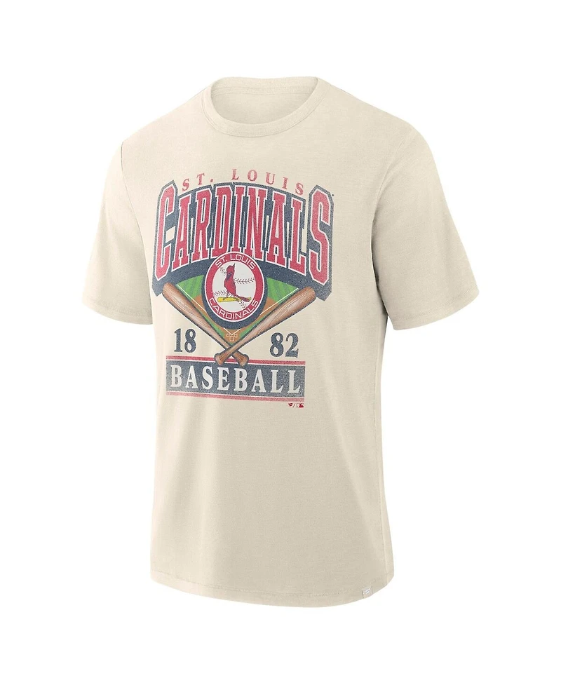 Fanatics Men's Profile Cream St. Louis Cardinals Big & Tall Screen Print T-Shirt