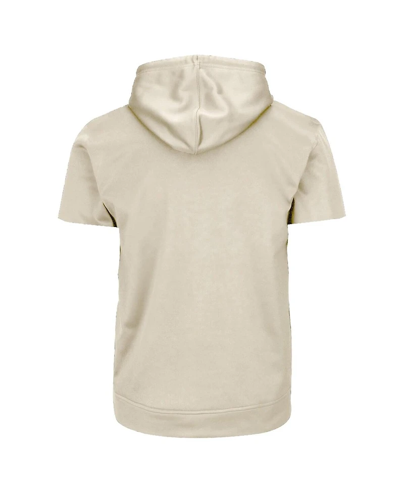 Fanatics Men's Cream/Royal Los Angeles Dodgers Big & Tall Contrast Short Sleeve Hoodie