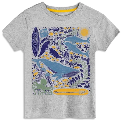 Mightly Kids Fair Trade Organic Cotton Graphic Short Sleeve T-Shirt