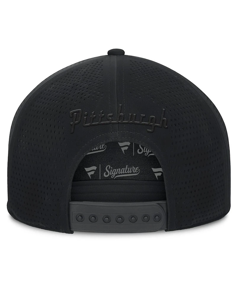 Fanatics Men's Black Pittsburgh Penguins Front Office Adjustable Hat