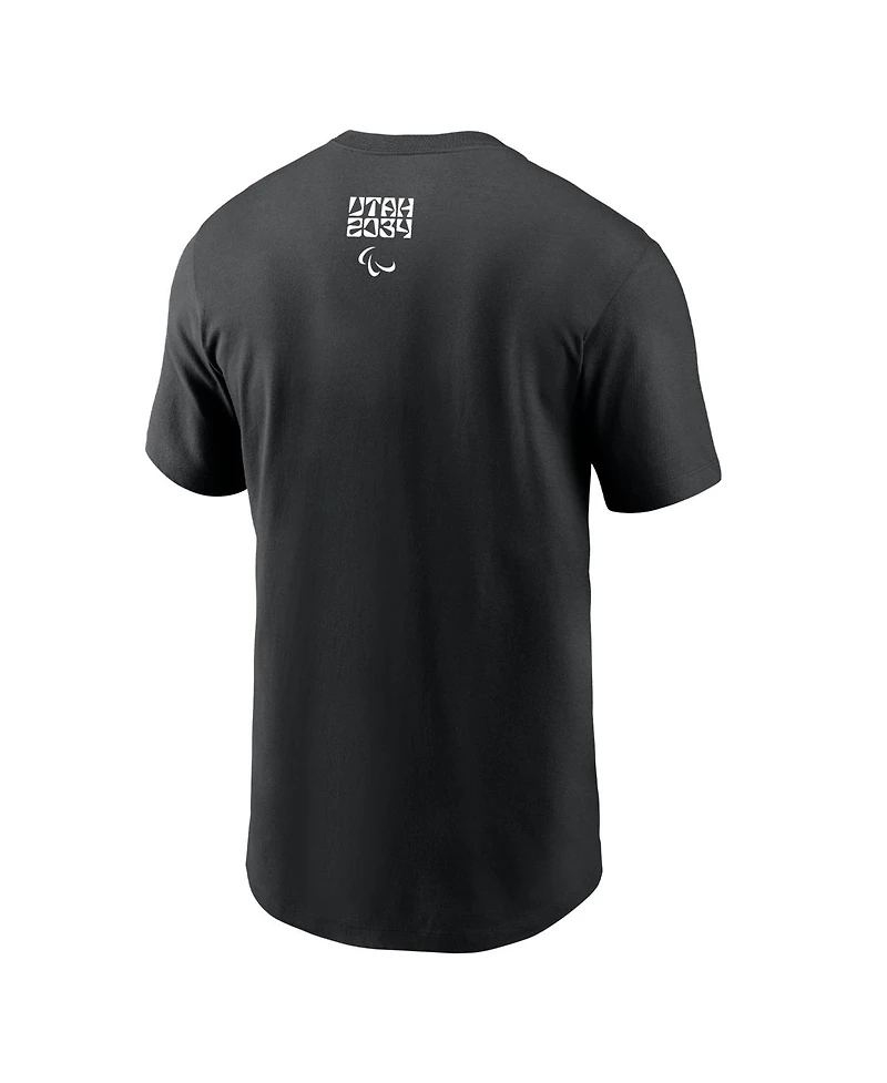 Nike Men's Black Utah 2034 Winter Paralympics Dri-fit T-Shirt
