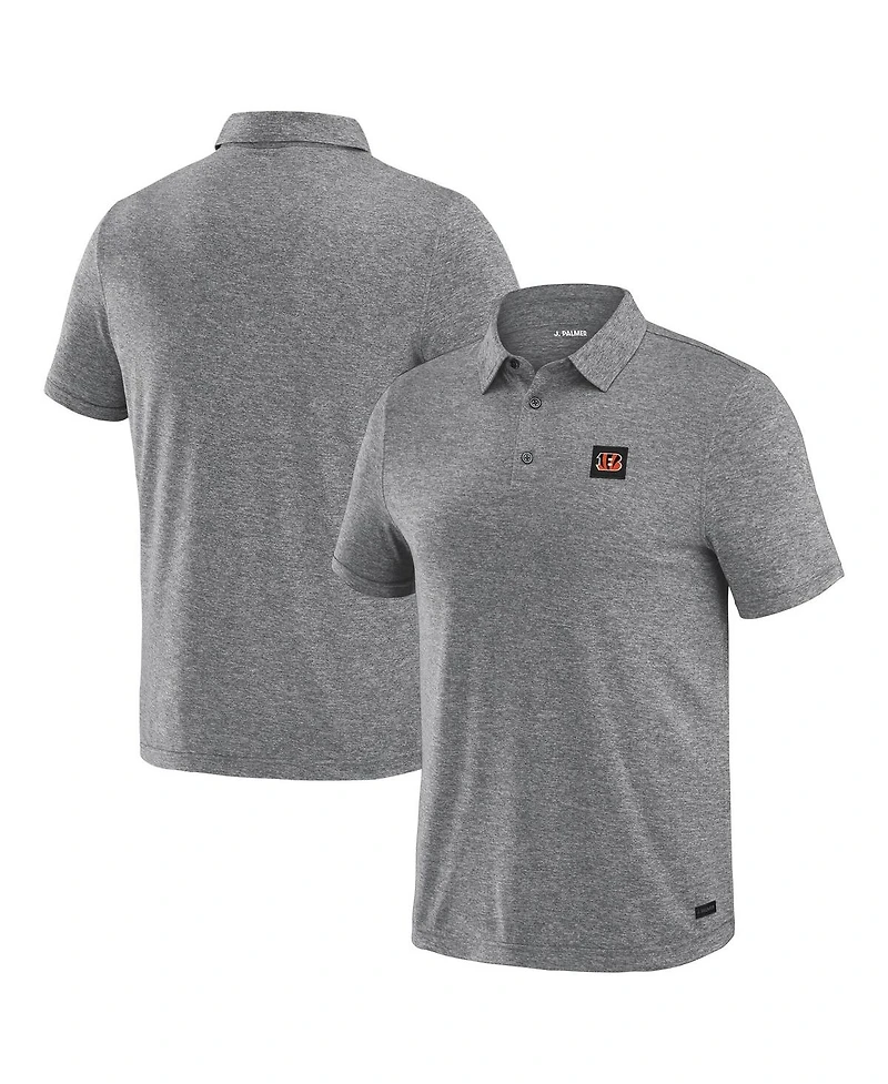 J. Palmer Men's Black Cincinnati Bengals Four Down Polo Shirt